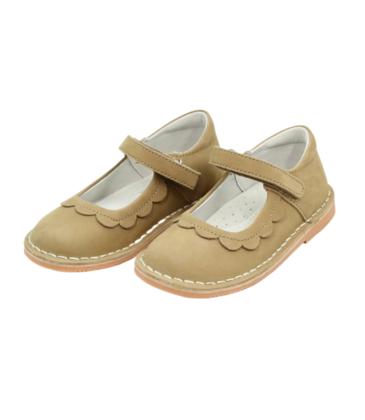 L'Amour Violette Petal Mary Jane - Nubuck Khaki