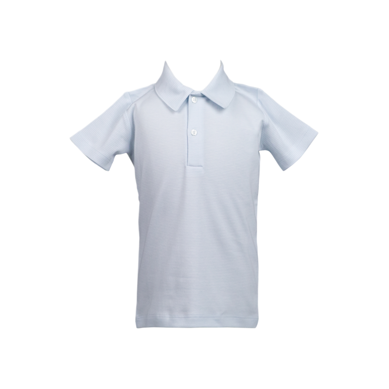The Proper Peony The Proper Peony Light Blue Polo