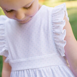 The Proper Peony The Proper Peony Blue Dots Pinafore Dress