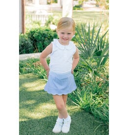 The Proper Peony *Pre-Order* The Proper Peony Light Blue Scallop Skort