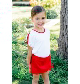 The Proper Peony *Pre-Order* The Proper Peony Red Scallop Skort