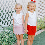 The Proper Peony The Proper Peony Red Scallop Skort