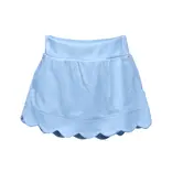 The Proper Peony The Proper Peony Light Blue Scallop Skort