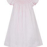 Petit Bebe Petit Bebe Ivanna Pink Flower Bishop Dress