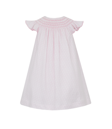 Petit Bebe Petit Bebe Ivanna Pink Flower Bishop Dress
