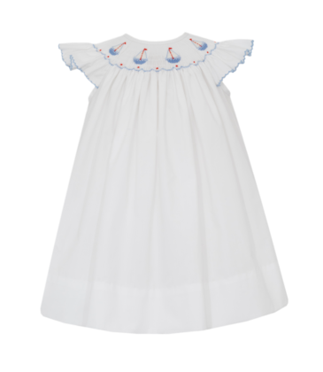 Petit Bebe Petit Bebe Sailboats Bishop Dress