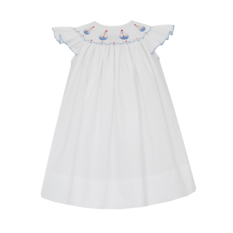 Petit Bebe Petit Bebe Sailboats Bishop Dress