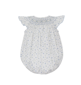 Petit Bebe Petit Bebe Lily French Blue Floral Bishop Bubble