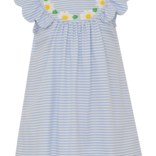 Claire & Charlie Claire & Charlie Blue Stripe Daisy Dress