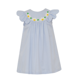 Claire & Charlie Claire & Charlie Blue Stripe Daisy Dress