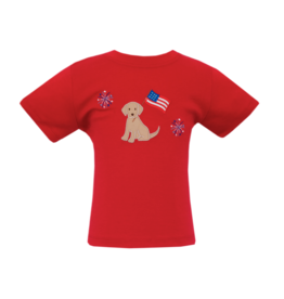 Claire & Charlie Claire & Charlie Patriotic Pup T-Shirt