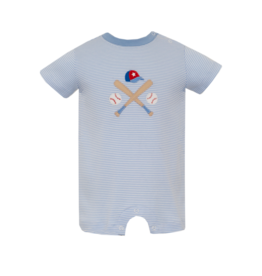 Claire & Charlie Claire & Charlie Baseball Romper