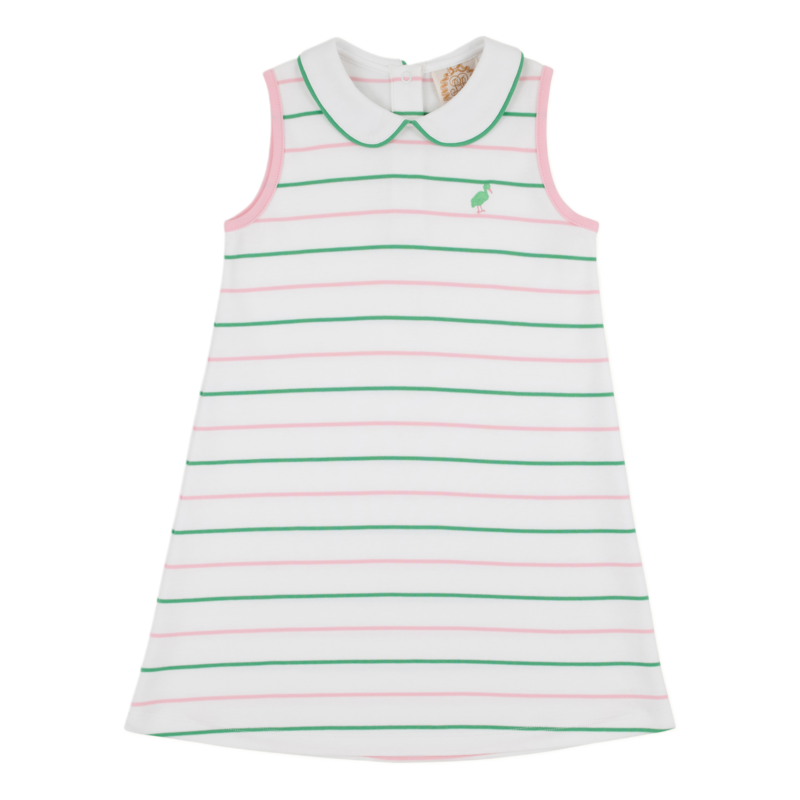 The Beaufort Bonnet Company TBBC Maude's Peter Pan Collar Dress - Tradd Street Stripe