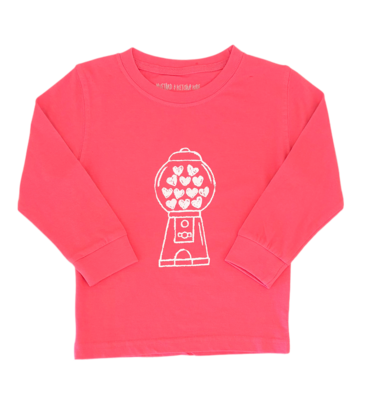 Mustard & Ketchup Mustard & Ketchup LS Pink Bubble Gum T-Shirt