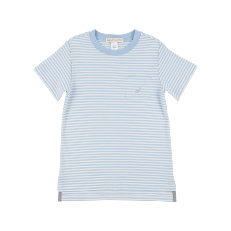 The Beaufort Bonnet Company TBBC Carter Crewneck - Beale Street Blue Stripe