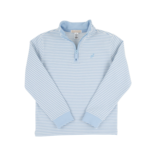 The Beaufort Bonnet Company TBBC Hayword Half Zip - Beale Street Blue Stripe