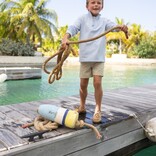 The Beaufort Bonnet Company TBBC Hayword Half Zip - Beale Street Blue Stripe