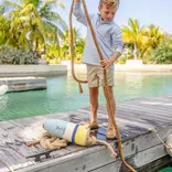 The Beaufort Bonnet Company TBBC Hayword Half Zip - Beale Street Blue Stripe