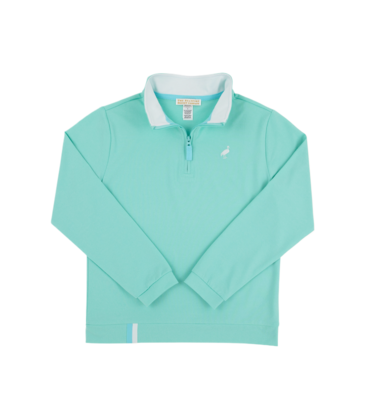The Beaufort Bonnet Company TBBC Prepletic Hayword Half Zip - Turks Teal