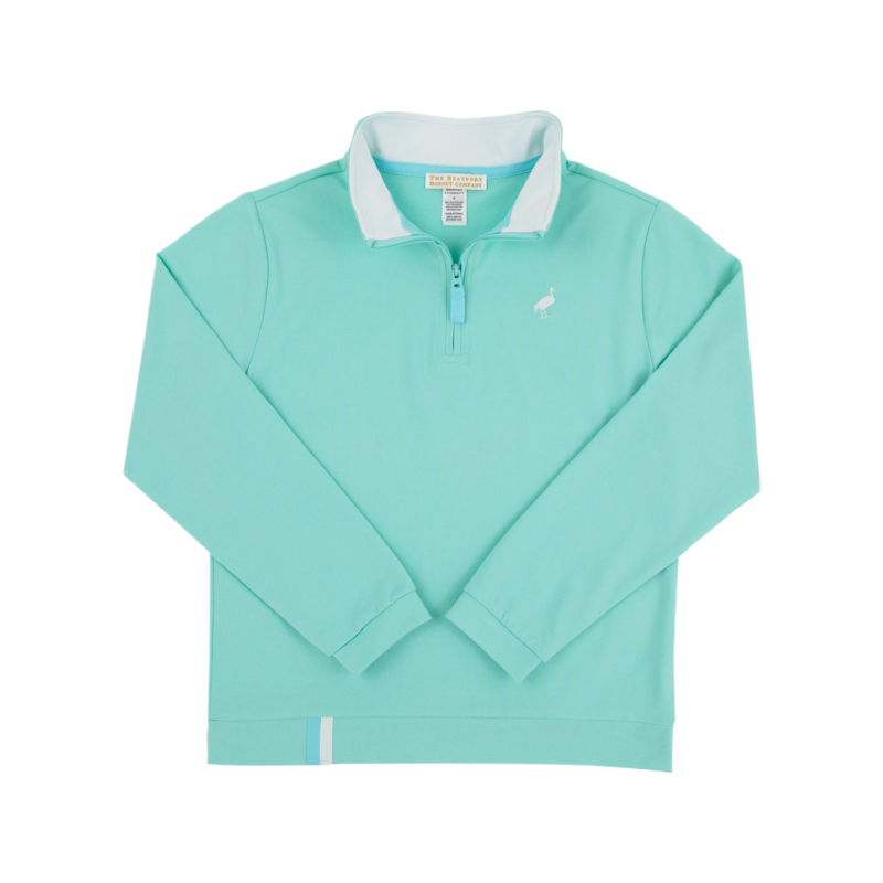 The Beaufort Bonnet Company TBBC Prepletic Hayword Half Zip - Turks Teal