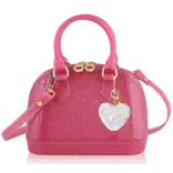 Carrying Kind Carrying Kind Follow Your Heart Cate Hot Pink Sparkle Purse