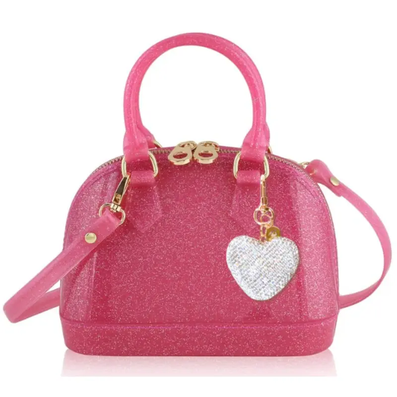 Carrying Kind Carrying Kind Follow Your Heart Cate Hot Pink Sparkle Purse