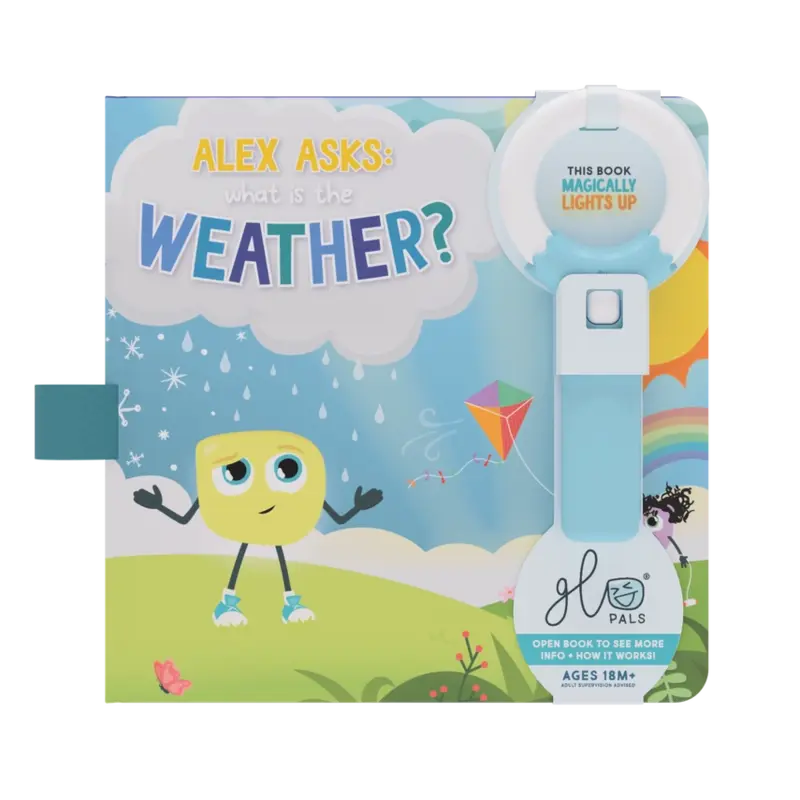 Glo Pals Glo Pals Light Up Book - Alex Asks: What Is the Weather?