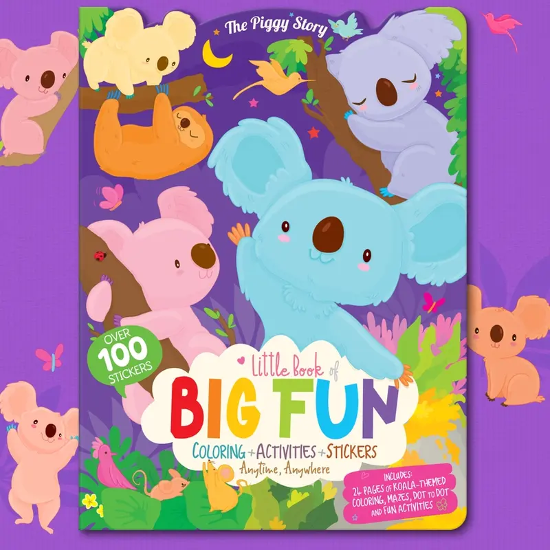 Girl Nation Little Book of Big Fun Activity Book - Koala Adventures