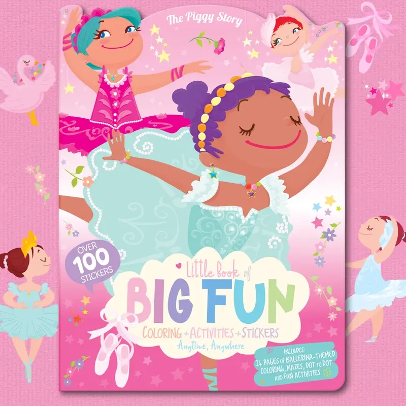 Girl Nation Little Book of Big Fun Activity Book - Pretty Ballerinas