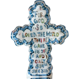Chelsea McShane Art He Saved Cross Mini Acrylic Block
