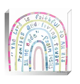 Chelsea McShane Art Promise Keeper Pink Arcylic Block