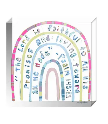 Chelsea McShane Art Promise Keeper Pink Arcylic Block