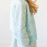 Mila & Rose Mila & Rose Aqua Sequin Jacket