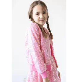 Mila & Rose Mila & Rose Bubblegum Pink Sequin Jacket
