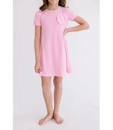 Mila & Rose Mila & Rose Bubblegum Pink T-Shirt Dress