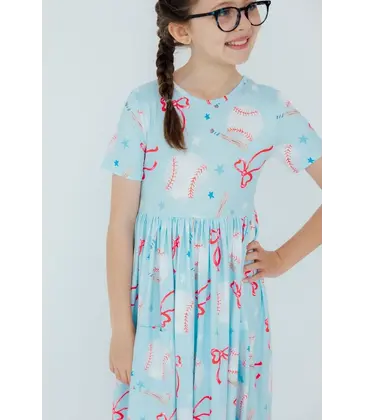 Mila & Rose Mila & Rose Grand Slam Glam Pocket Twirl Dress