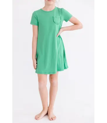 Mila & Rose Mila & Rose Kelly Green T-Shirt Dress