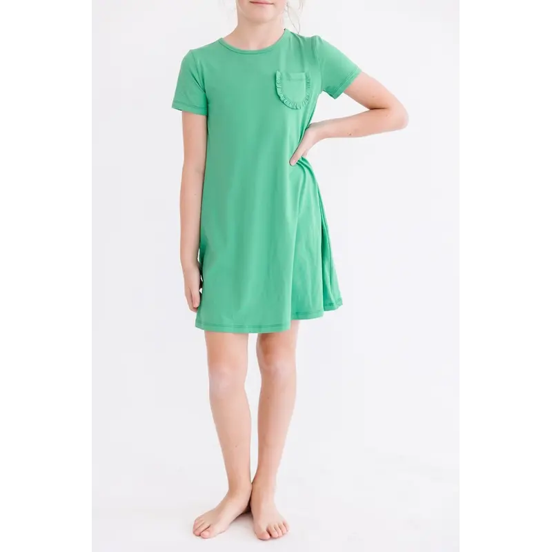 Mila & Rose Mila & Rose Kelly Green T-Shirt Dress