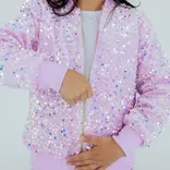 Mila & Rose Mila & Rose Lilac Velvet Sequin Jacket