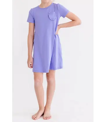 Mila & Rose Mila & Rose Periwinkle T-Shirt Dress