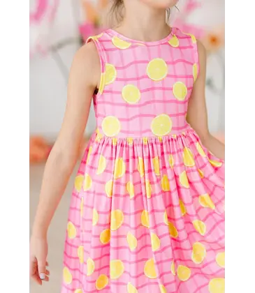 Mila & Rose Mila & Rose Pink Lemonade Tank Twirl Dress