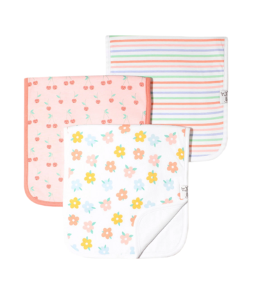 Copper Pearl Copper Pearl Cheery Burp Cloth Set (3-Pack)