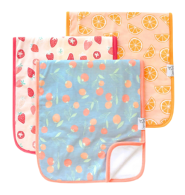 Copper Pearl Copper Pearl Clementine Burp Cloth Set (3-Pack)