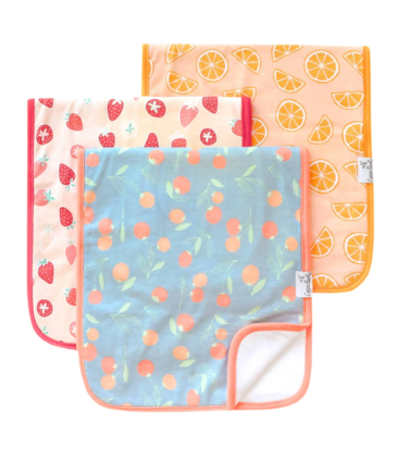 Copper Pearl Copper Pearl Clementine Burp Cloth Set (3-Pack)