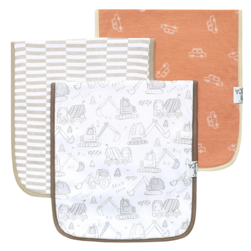 Copper Pearl Copper Pearl Gage Burp Cloth Set (3-Pack)