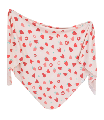 Copper Pearl Copper Pearl Strawberry Knit Blanket Single