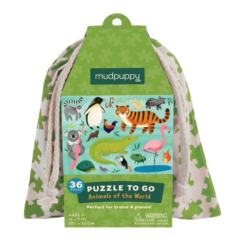Chronicle Books Mudpuppy Puzzle To Go: Animals of the World
