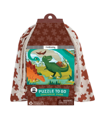 Chronicle Books Mudpuppy Puzzle To Go: Dinosaur Park