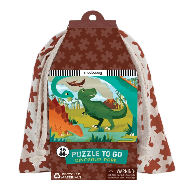 Chronicle Books Mudpuppy Puzzle To Go: Dinosaur Park