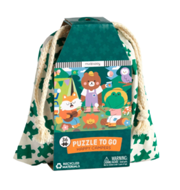 Chronicle Books Mudpuppy Puzzle To Go: Happy Campers